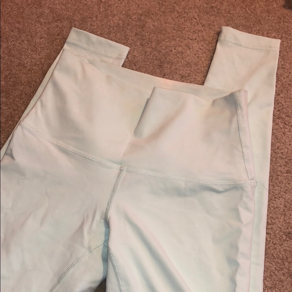 Lululemon Seafoam Green High Waisted Wonder Unders